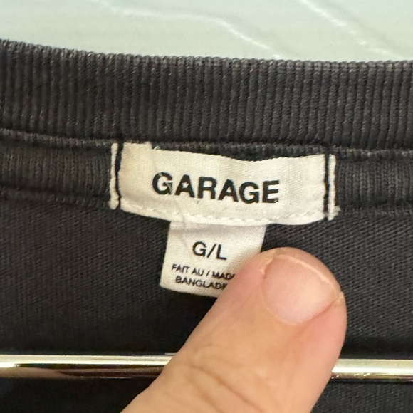High End Havana Cuba Spell Out GARAGE Dark Gray / Black Crop Top T-Shirt G/L - Picture 3 of 4
